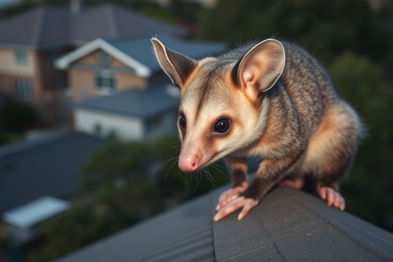 Possum in Bulleen residential area